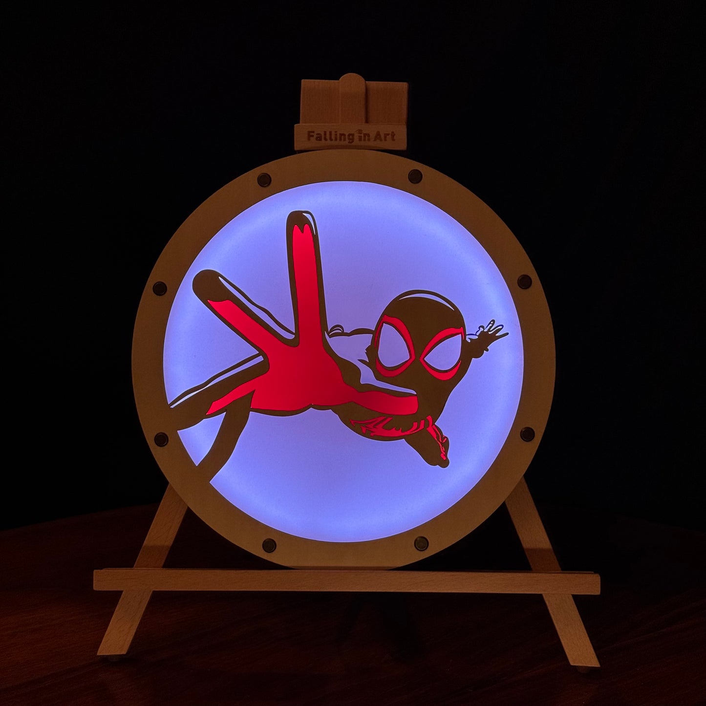 Spiderman Miles Lamp Face